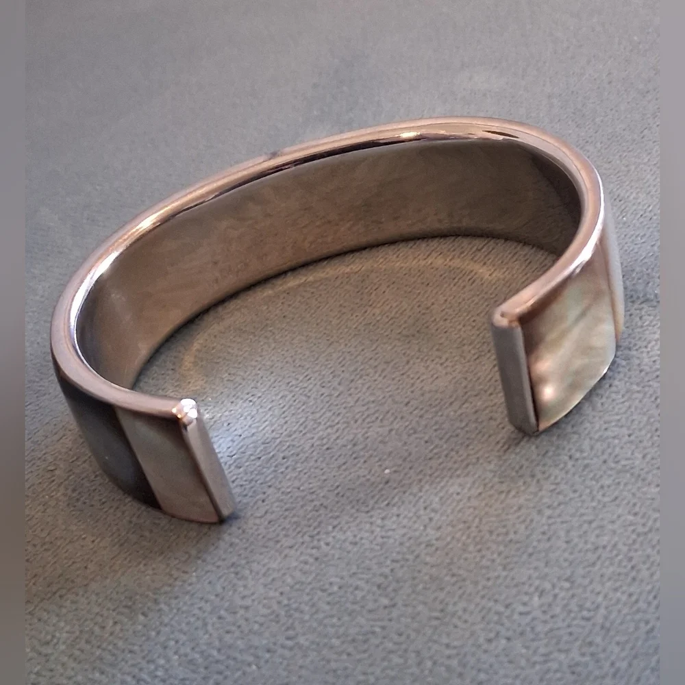 Sleek Mother of Pearl Cuff Bracelet